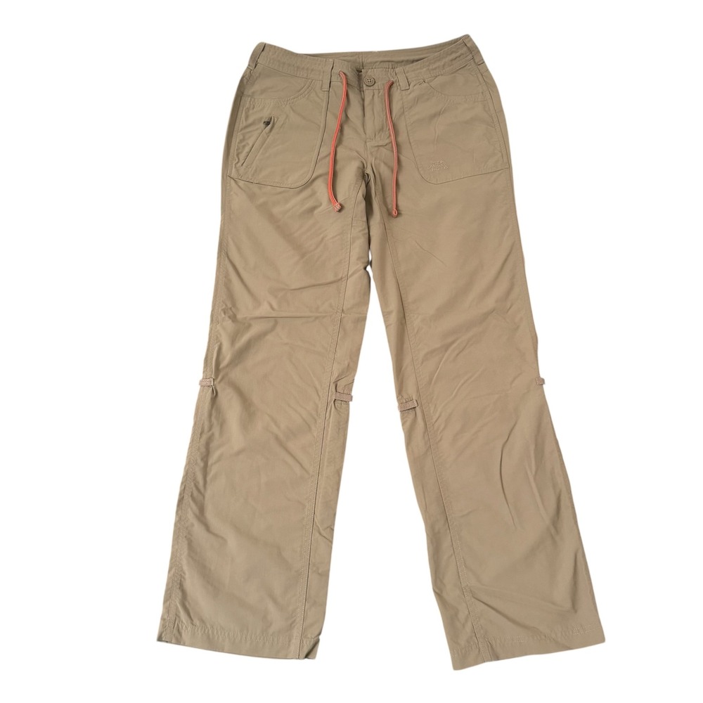 The North Face 4 (30x31) Tan CFU1 Roll Up Convertible Nylon Women Hiking Pants